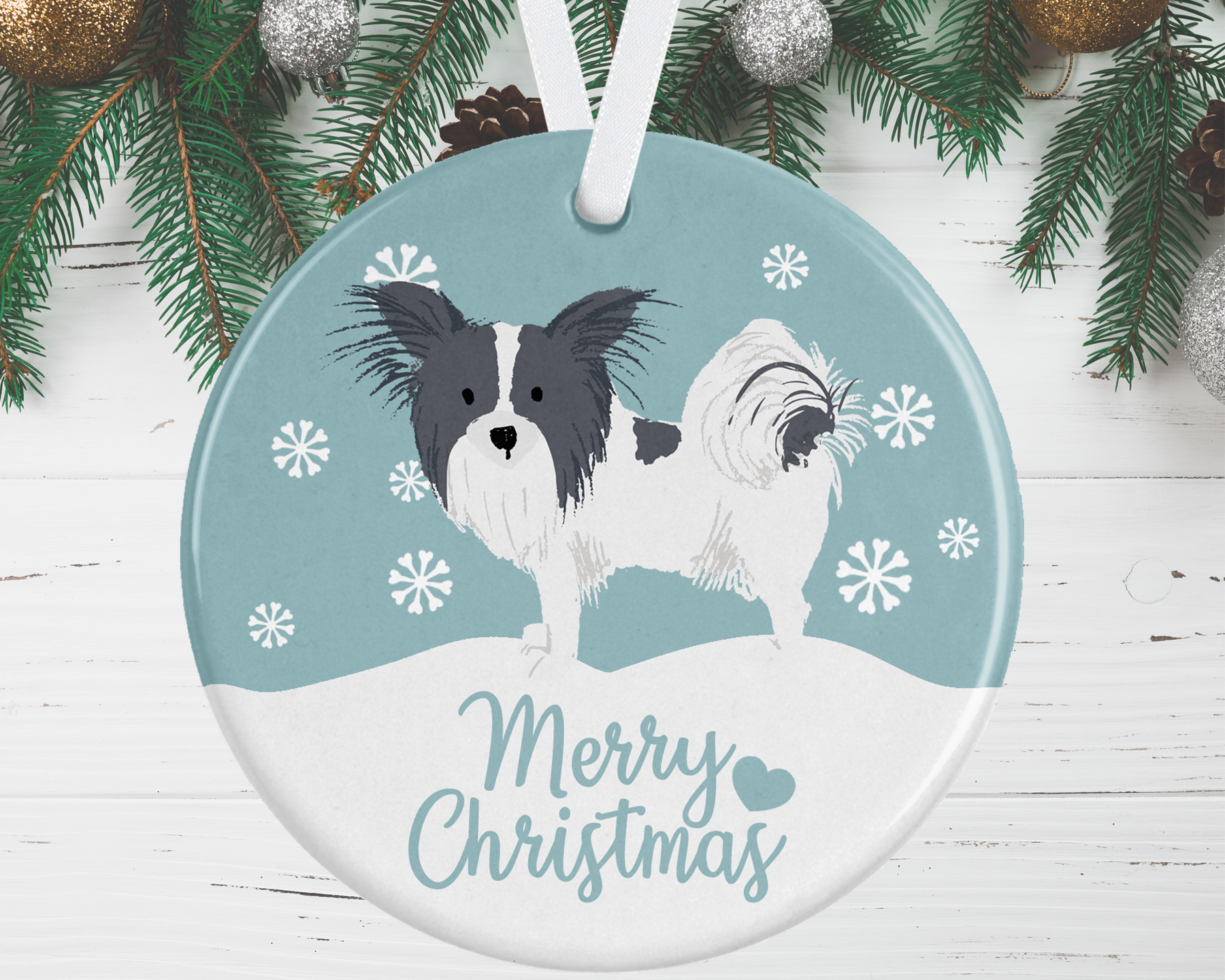 Papillon christmas ornaments best sale