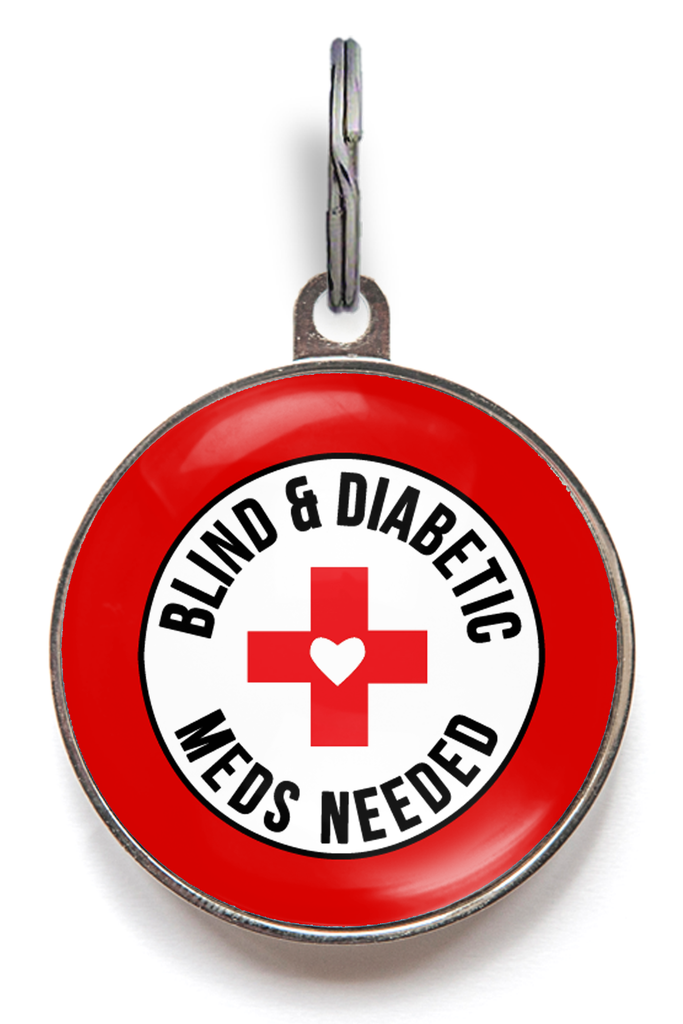 Blind & Diabetic Dog Tag