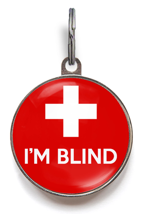 I'm Blind Pet ID Tag