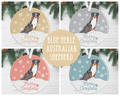 Blue Merle Australian Shepherd Christmas Decoration
