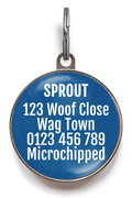 Spoiled Rotten Pet ID Tag - Blue