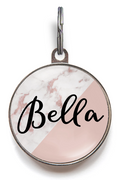 Blush Marble Dog Tag