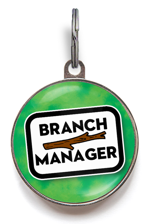 Branch Manager Dog ID Tag
