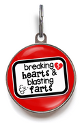 Breaking Hearts & Blasting Farts Funny Pet Tag