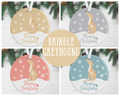 Brindle Greyhound Christmas Decoration