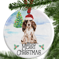 Brown Cocker Spaniel Christmas Ornament