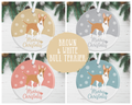 Brown And White Bull Terrier Christmas Decoration