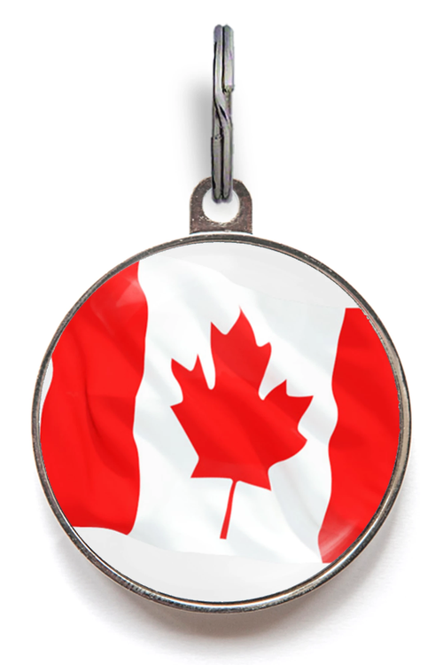Canada Flag Pet ID Tag