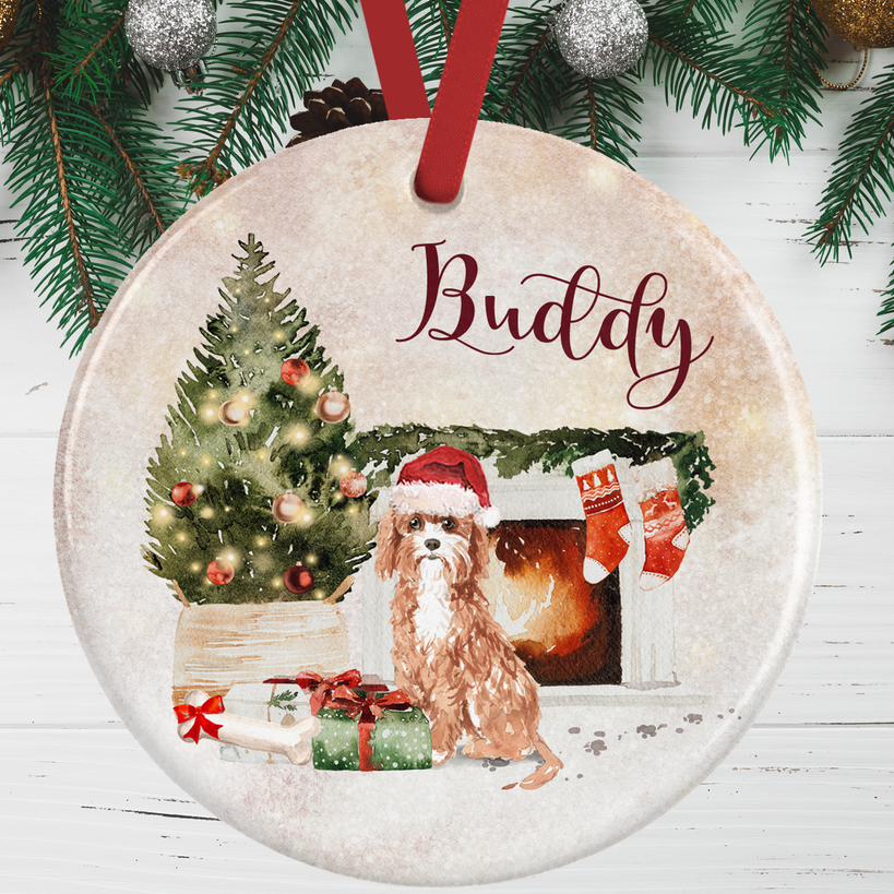 Cavapoo top dog ornaments