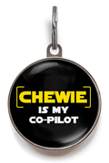Chewie Is My Co-Pilot Pet ID Tag