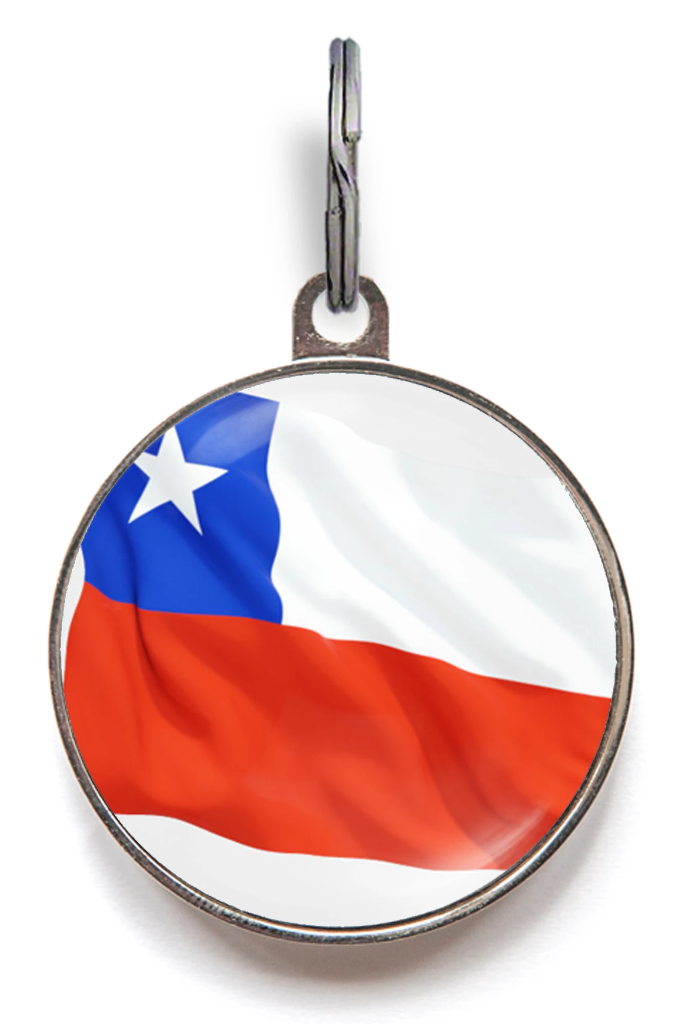 Chile Flag Pet Tag