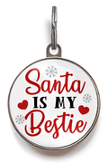 Christmas Dog Tags - Santa Is My Bestie