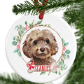 Brown Cockapoo Ornament 