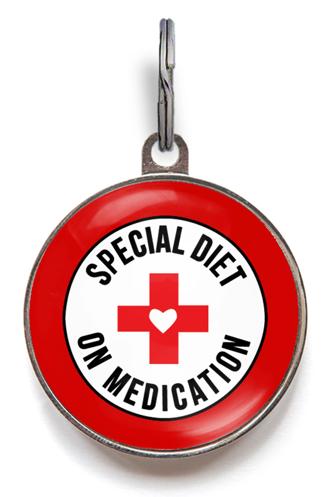 Special Diet On Medication Dog ID Tag