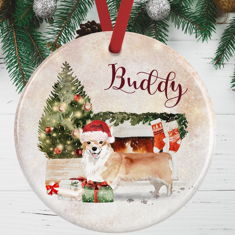 Corgi Christmas Decoration