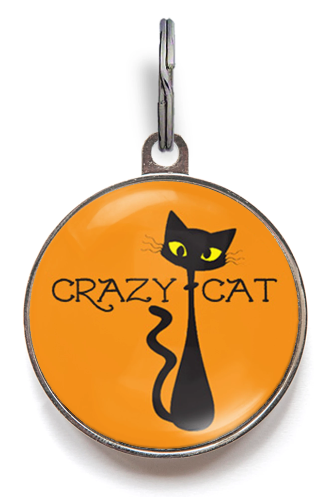 Crazy Cat ID Tag