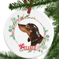 Dachshund Personalised Christmas Ornament