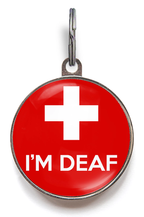 I'm Deaf Medical Pet ID Tag