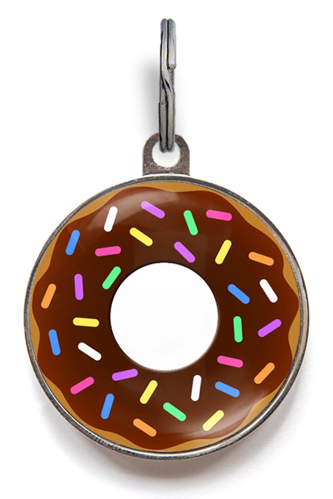 Donut Pet ID Tag