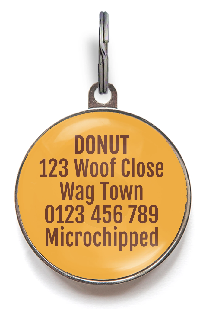Donut Dog Tag