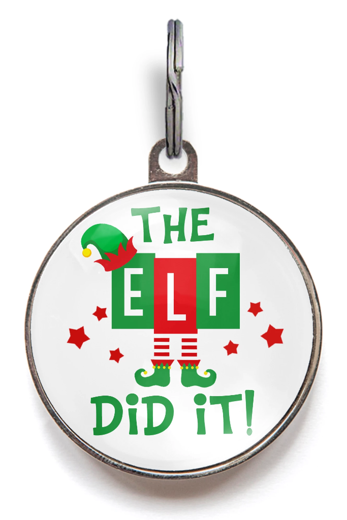 Christmas Dog Tag - The Elf Did It!