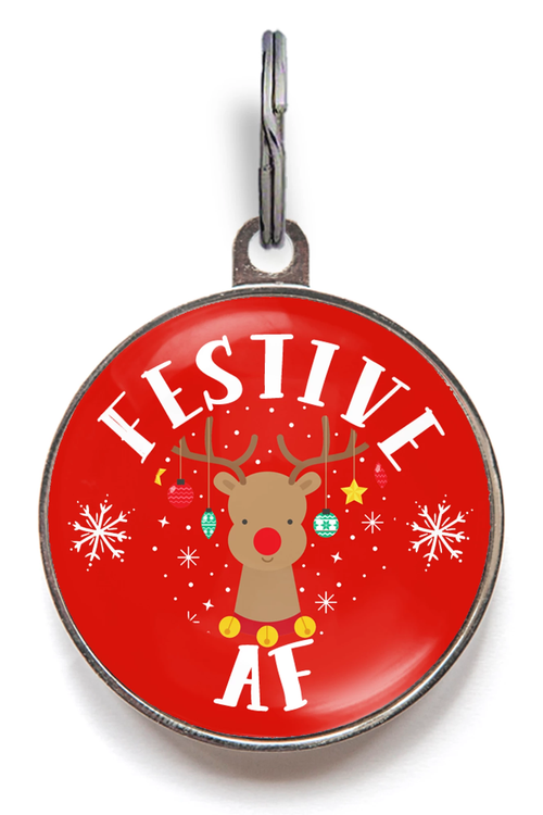 Christmas Pet Tag - Festive AF