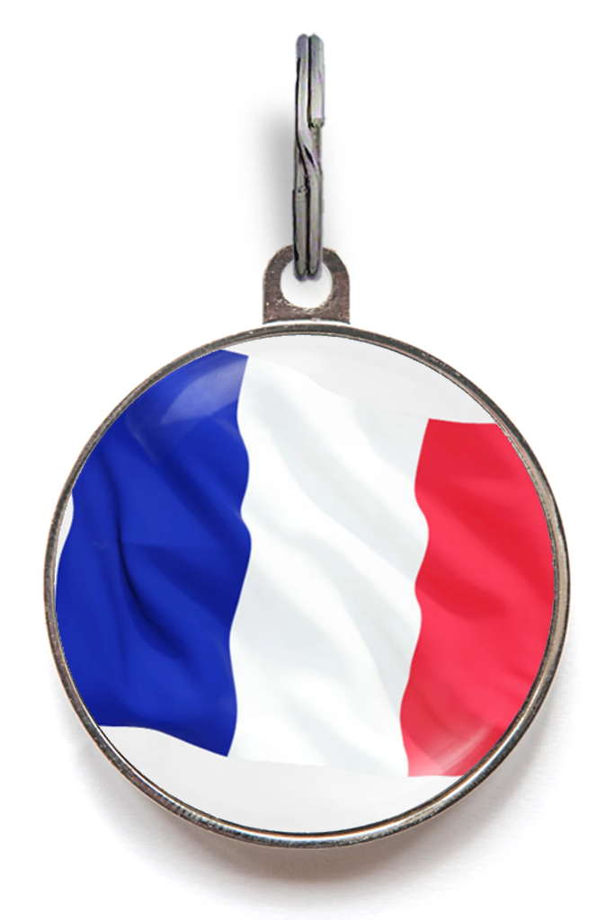 France Flag Pet ID Tag
