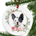 French Bulldog Personalised Christmas Ornament