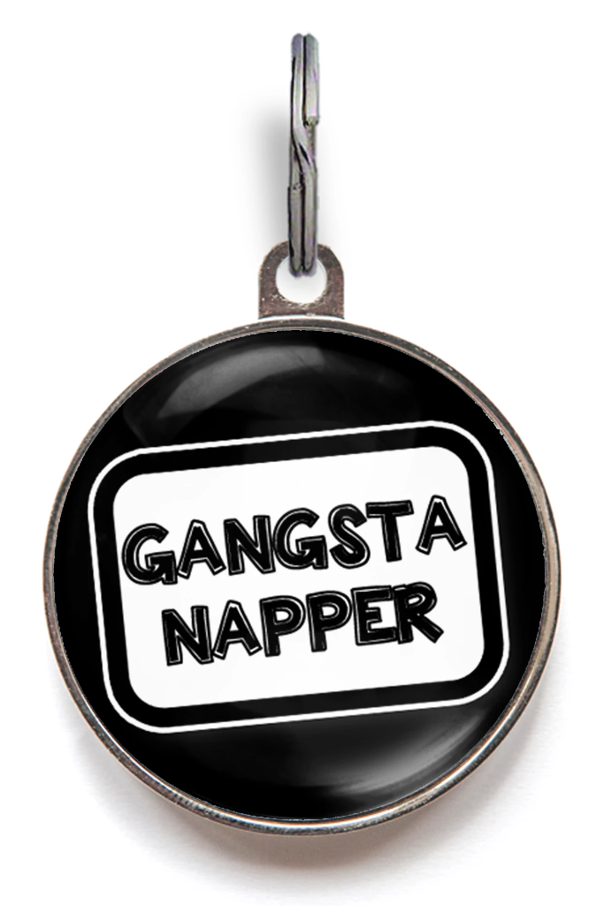 Gangsta Napper Pet ID Tag