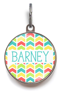Geometric Chevron Pet Name Tag