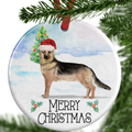 german shepherd christmas ornament