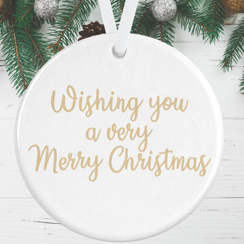 Pomeranian Christmas Ornament White