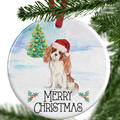 Golden King Charles Spaniel Christmas Ornament