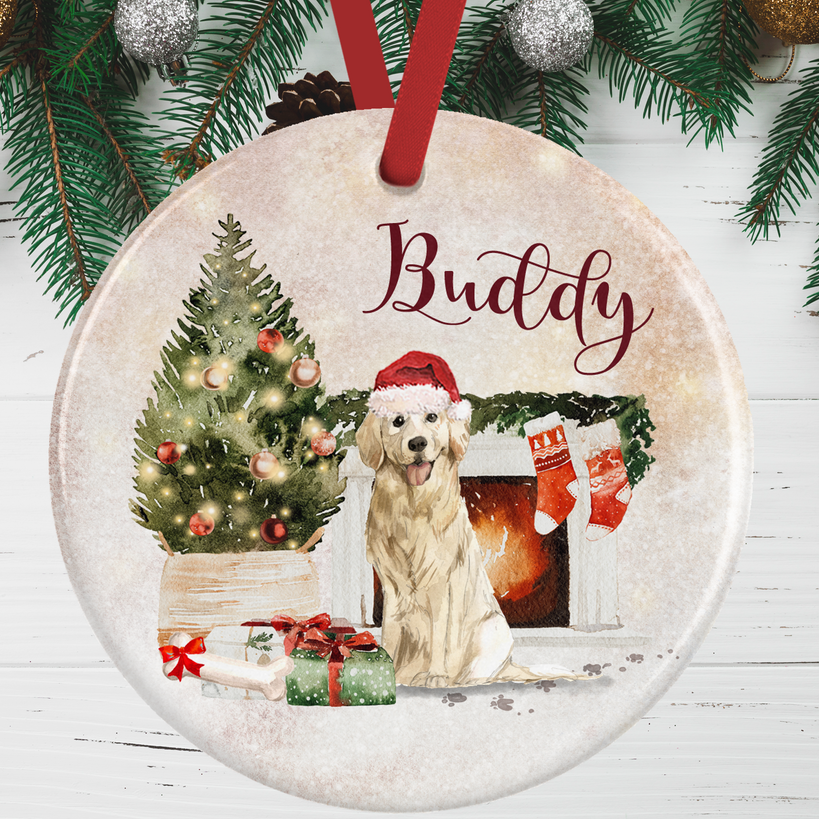 Golden Retriever Christmas Decoration