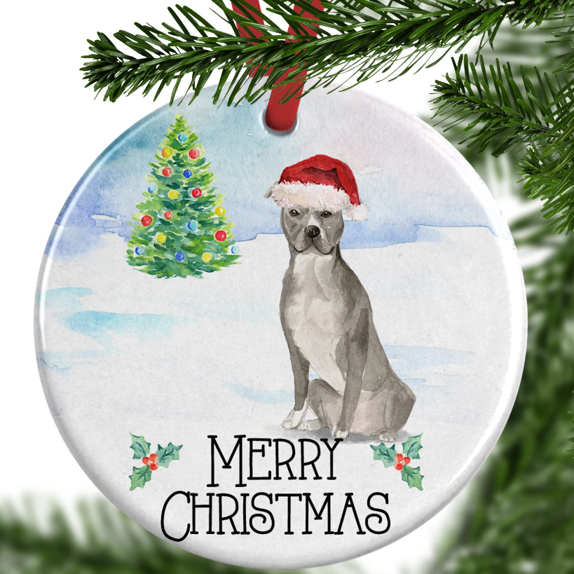 Staffordshire dog shop christmas ornaments