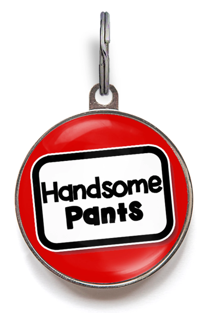 Handsome Pants Pet ID Tag