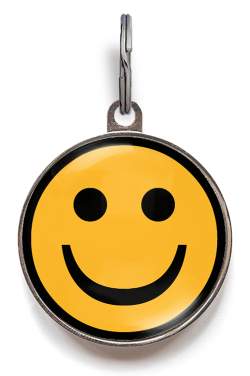 Happy Face Pet ID Tag