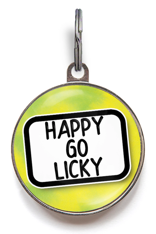 Happy Go Licky Pet ID Tag