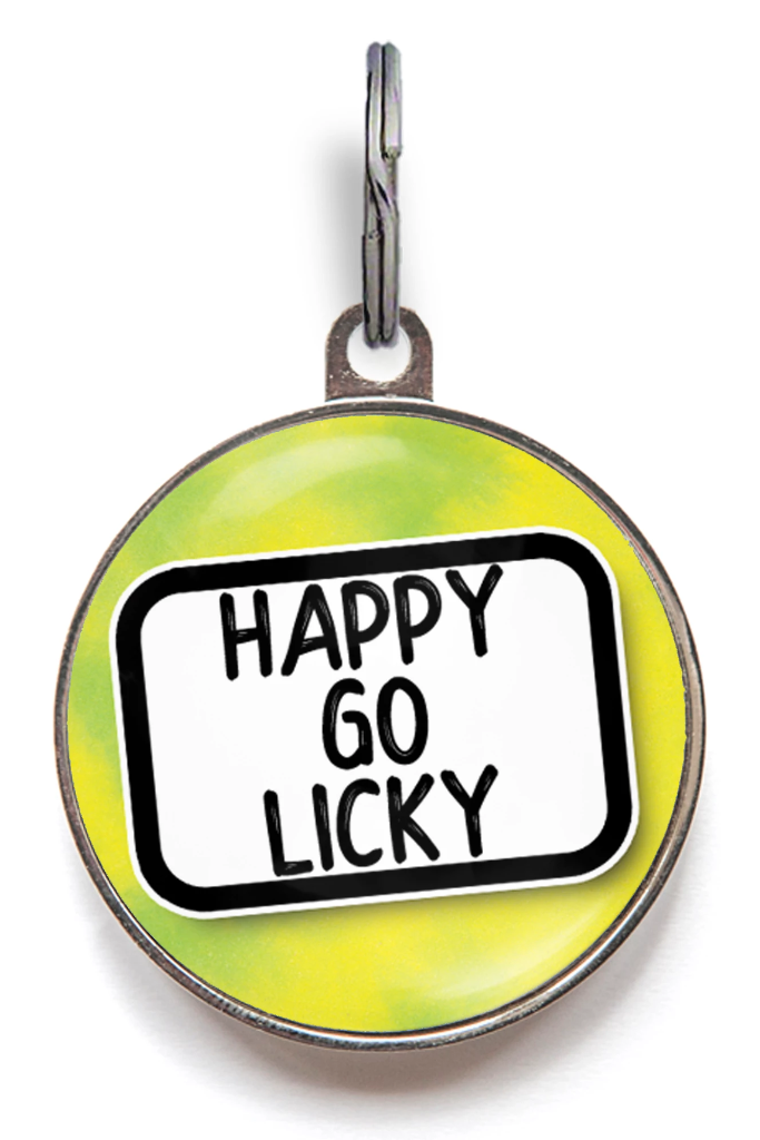 Happy Go Licky Pet ID Tag