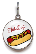 Hot Dog Dog ID Tag