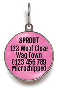 Short And Sweet Pet ID Tag