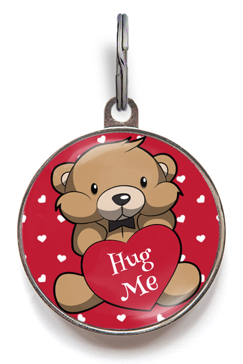 Hug Me Cute Pet ID Tag