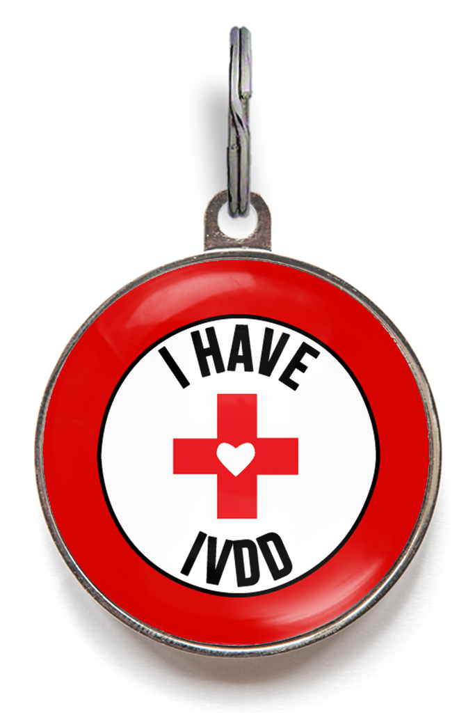 IVDD Pet Tag - Intervertebral Disc Disease - Pet ID Tag - Wag-A-Tude Tags