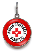 Insulin Dependent Diabetic Dog Tag - Pet ID Tag - Wag-A-Tude