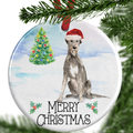 irish wolfhound christmas ornament