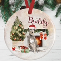 Irish Wolfhound Christmas Decoration