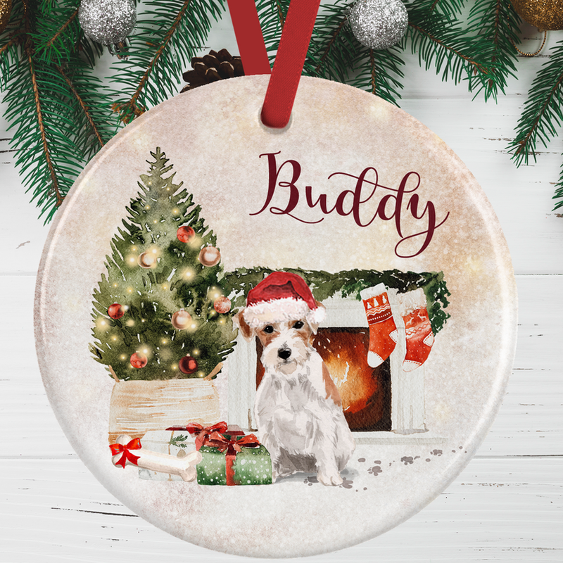 Jack Russell Christmas Decoration