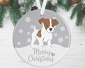 Jack Russell Christmas Ornament