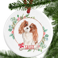 King Charles Spaniel Personalised Christmas Ornament