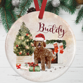 Labradoodle Christmas Decoration